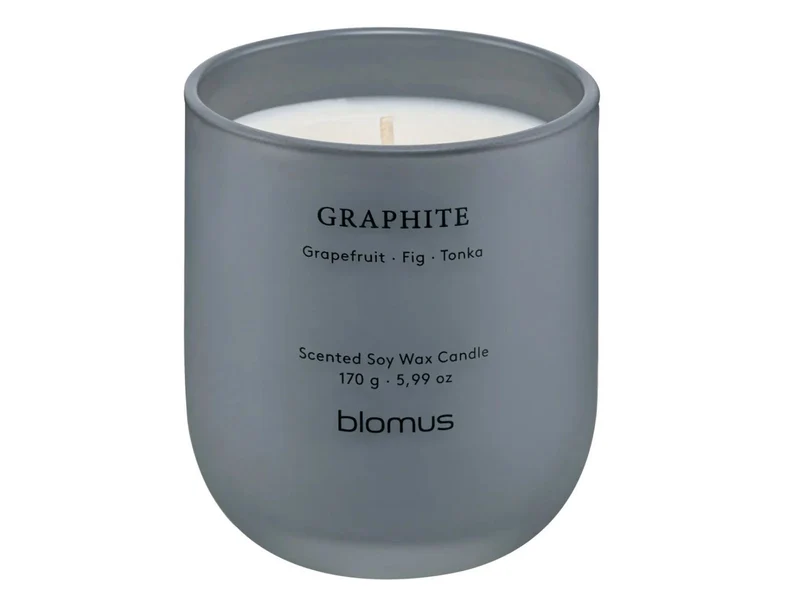 Blomus TUOKSU Duftkerze S Graphite sharkskin 9cm