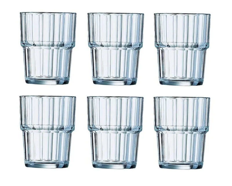 Arcoroc Tumbler Norvege Gehärtetes Glas 200 ml - 6 Stücke
