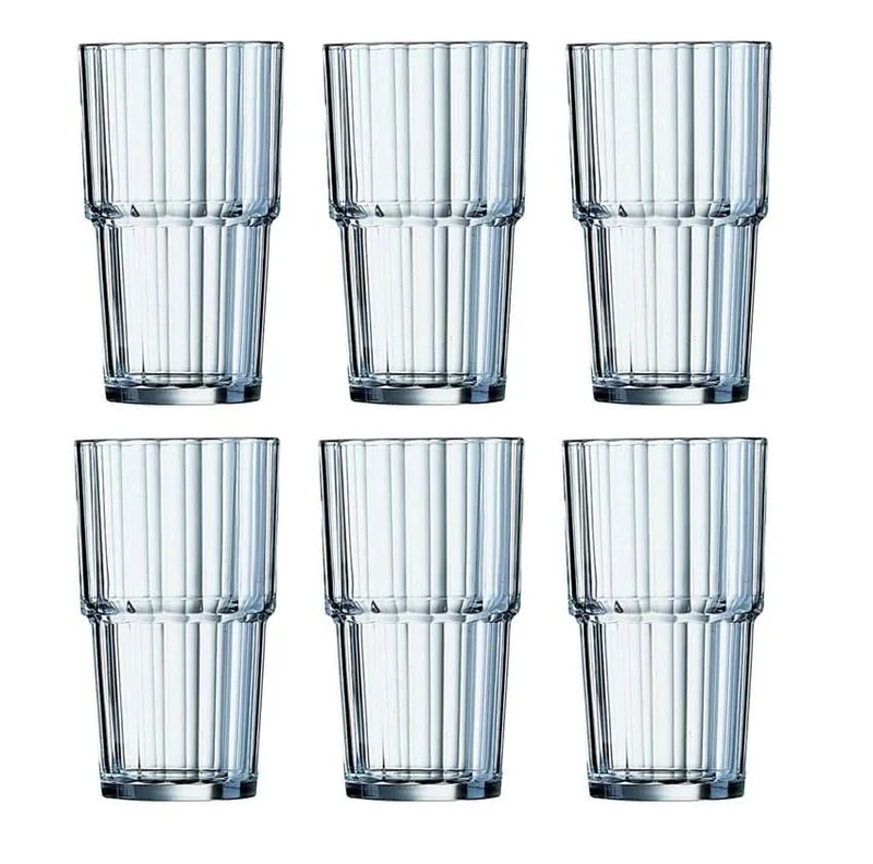 Arcoroc Tumbler Norvege Gehärtetes Glas 270 ml - 6 Stücke