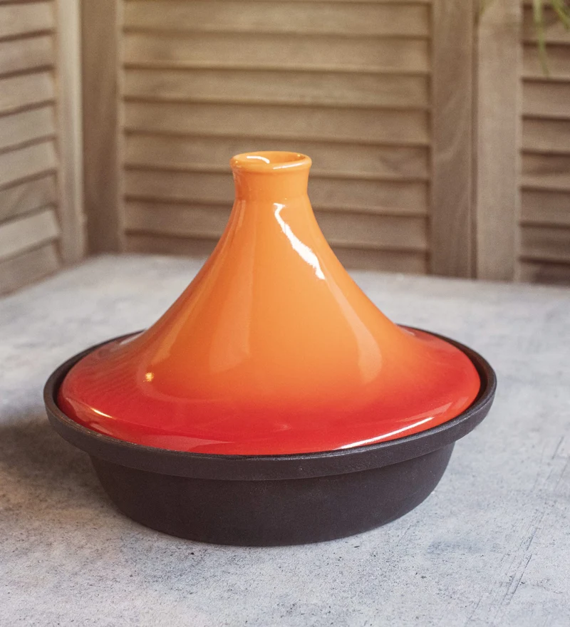 Cosy & Trendy Tajine Induktion – Schwarz/Orange – ø 25 cm