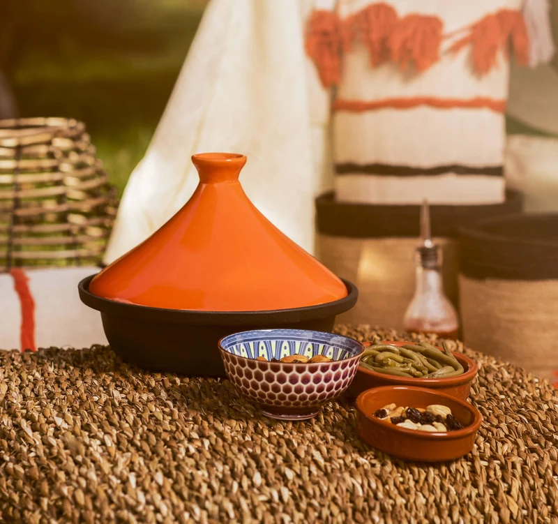 Cosy & Trendy Tajine Induktion – Schwarz/Orange – ø 25 cm