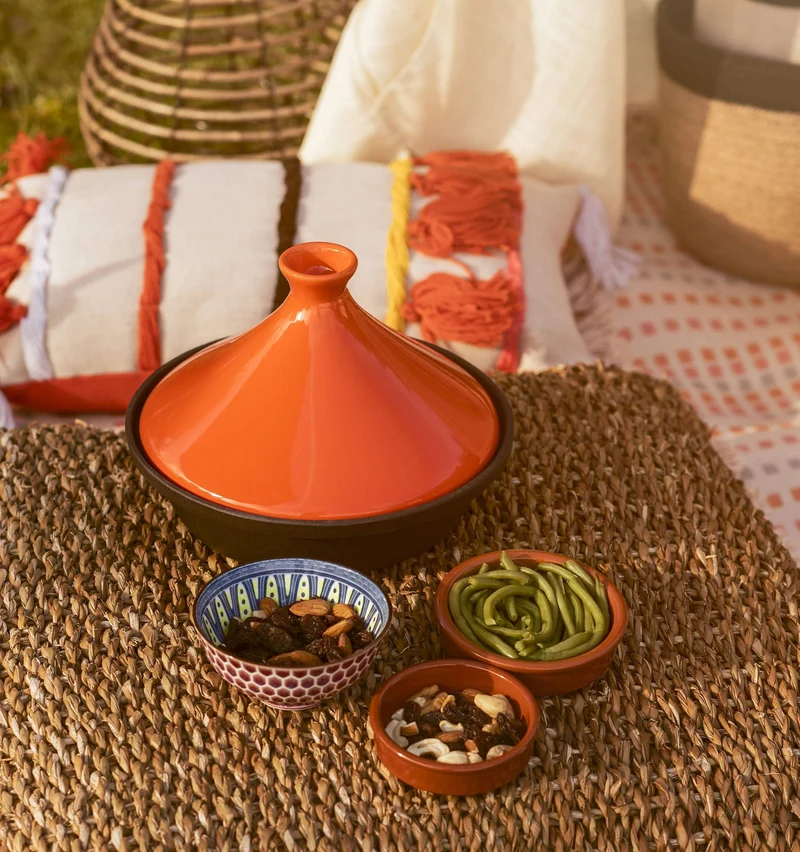 Cosy & Trendy Tajine Induktion – Schwarz/Orange – ø 25 cm