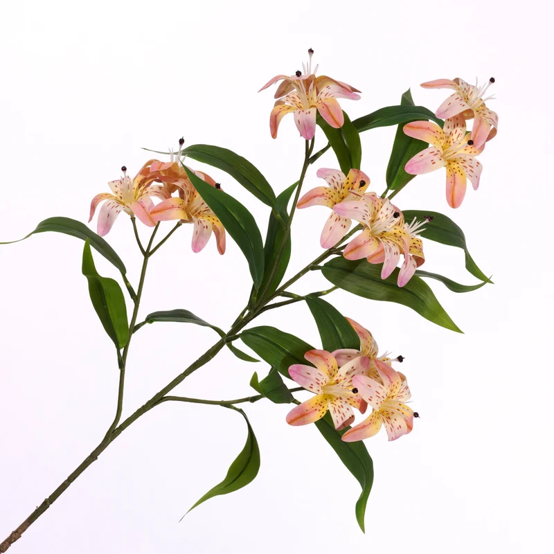 Lilium Spray Rosa Gelb 78cm