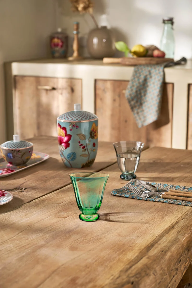 PIP STUDIO Tulip Green Wasserglas grün 0,28l