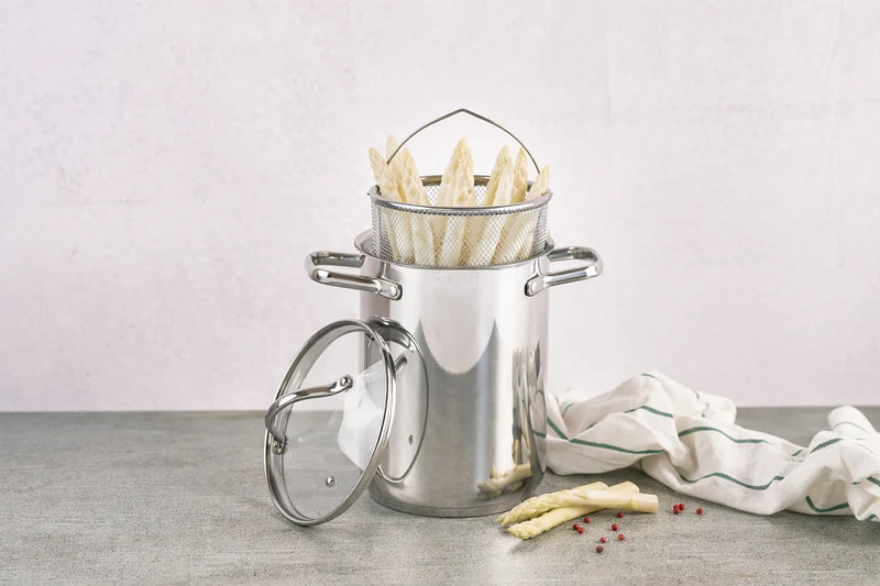 Cookinglife Spargelpfanne / Pastapan - RVS - ø 16 cm / 4,0 Liter