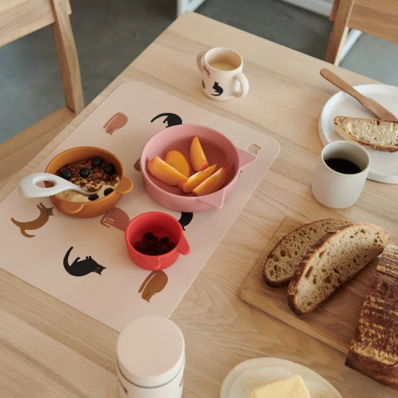 Tischset Silikon Kinder spülmaschinenfest