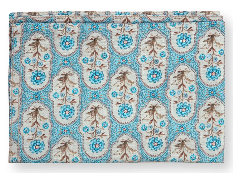 PIP STUDIO Blooming Tales Bustani-Pashmina Khaki-Blue Geschirrtuch 50x70cm Set2