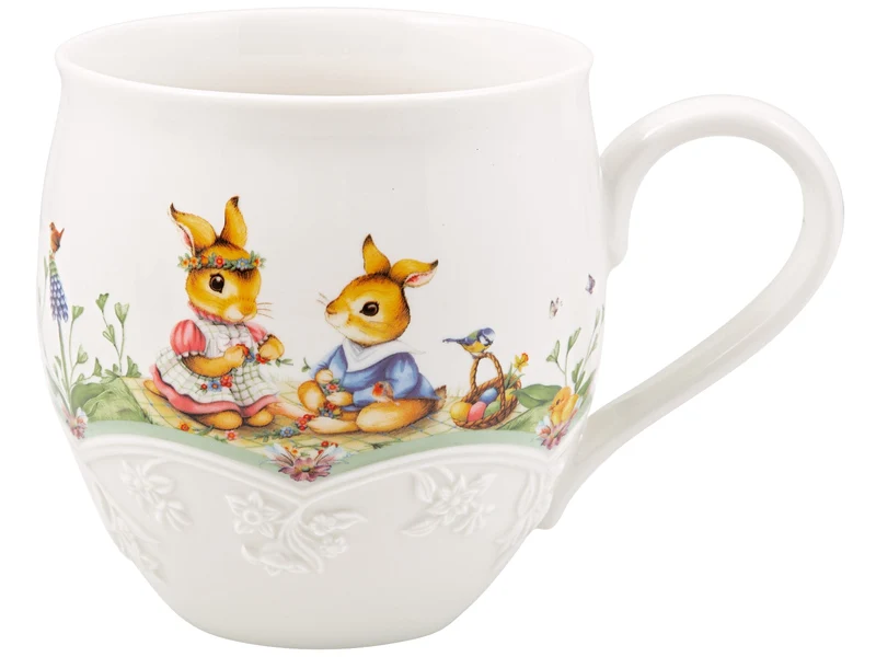 Villeroy & Boch Spring Fantasy Becher mit Henkel Blumenwiese 0,5l Set6