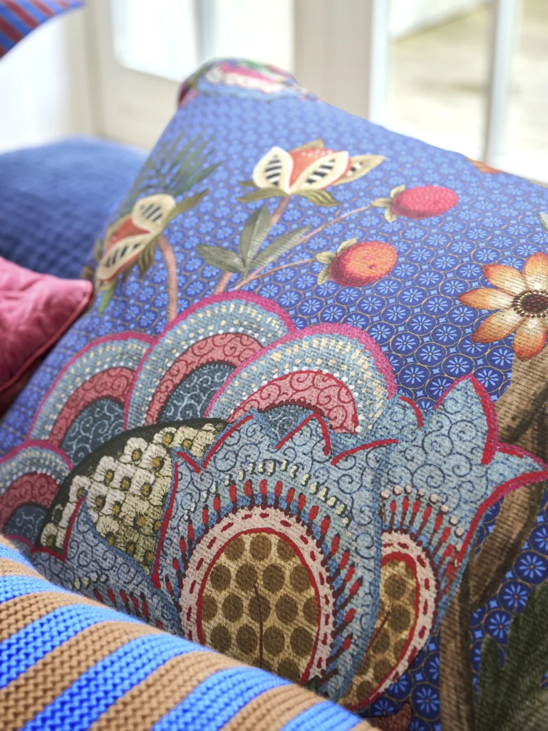 Pip Studio Bombay Bold Bettwäsche blau 135x200cm (1 Stück)
