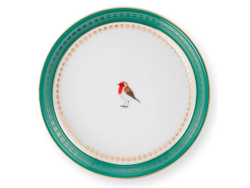 PIP STUDIO Love Birds Medallion Emerald-Green Tesset für eine Person 0,3l