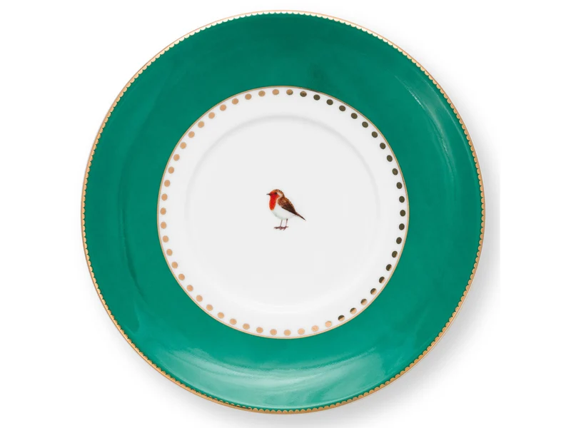 PIP STUDIO Love Birds Stripes Emerald-Green Espressotasse mit Untertasse 0,125l Set2