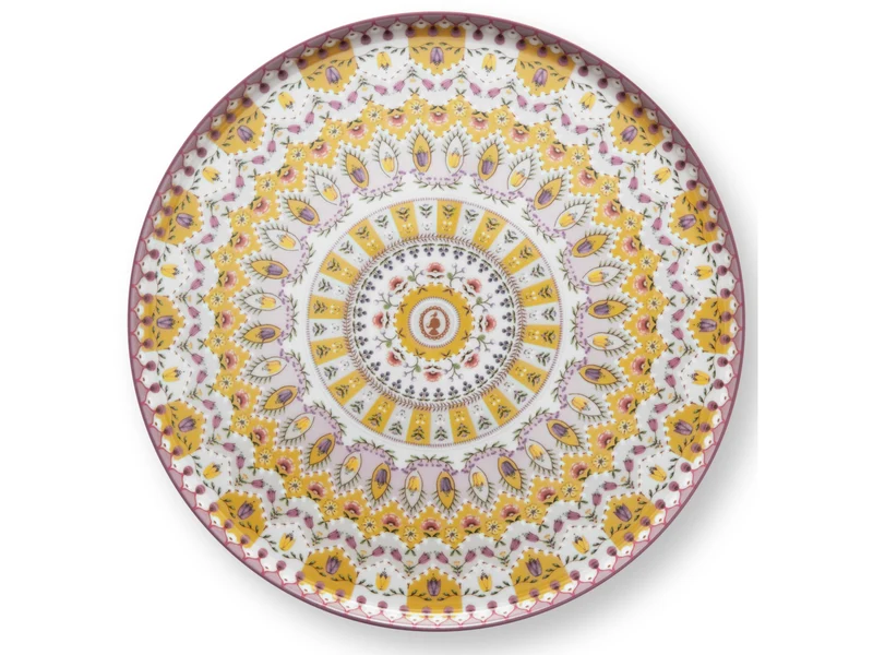 PIP STUDIO Lily&Lotus Moon Delight Yellow mini Kuchenplatte 21cm
