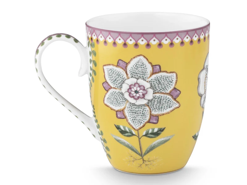 PIP STUDIO Lily&Lotus Yellow Large Henkelbecher 0,365l