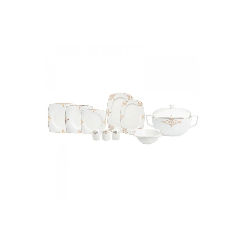 Karaca Melina Fine Cream Tafelservice- Set in für 12 Personen- 60-teilig