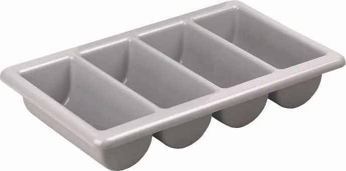 Hendi Besteckkasten – 4 Fächer GN 1/1 – Grau