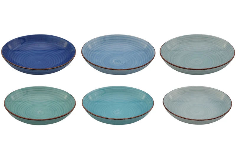Cookinglife Pastateller Delice Blau ø 23 cm - 6 Stück