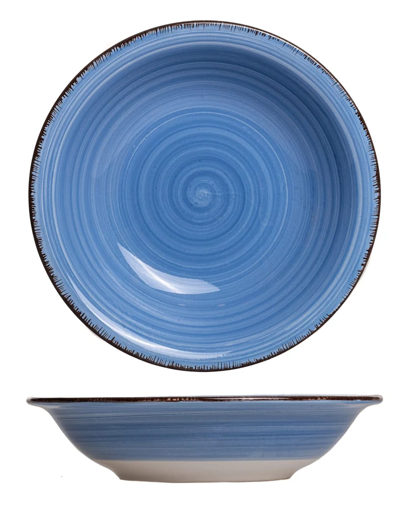 Cookinglife Tiefe Teller / Pastateller Delice Blau ø 21 cm - 6 Stück