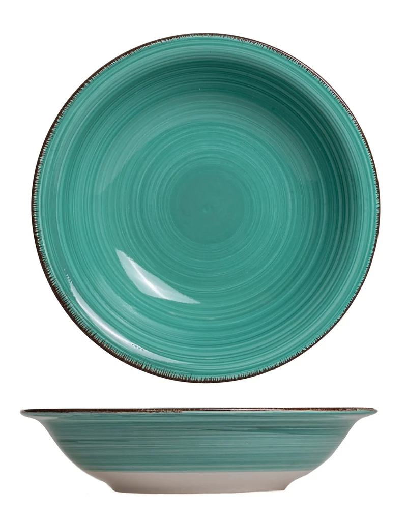 Cookinglife Tiefe Teller / Pastateller Delice Blau ø 21 cm - 6 Stück