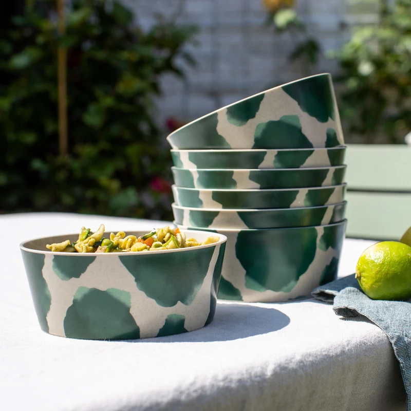 Schale CONNECT BOWL 0,9 MONSTERA SPLASH 2er-Set
