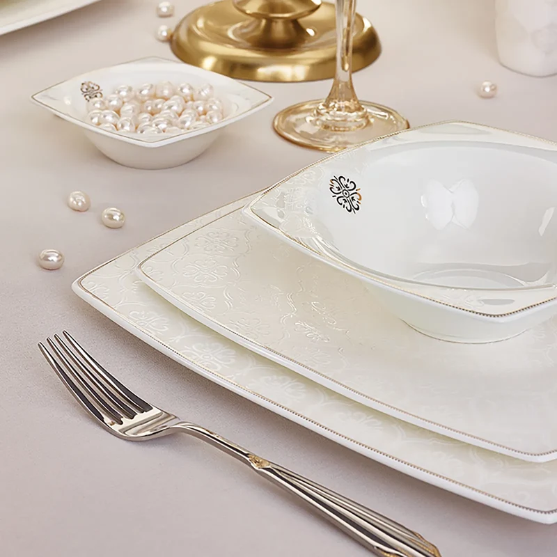 Karaca Fine Pearl Hailey 62-teiliges Dinner-Set