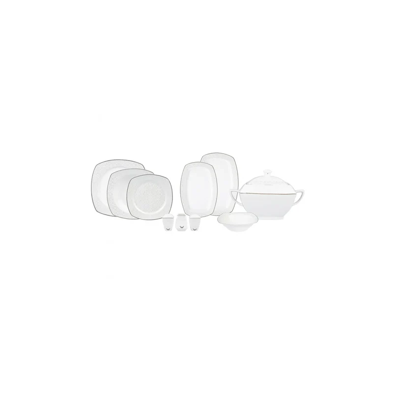 Karaca Mixed Platin Tafelservice- Set, 60- teilig