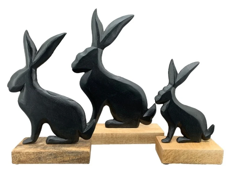 Exner Hase SOBRE schwarz 22cm