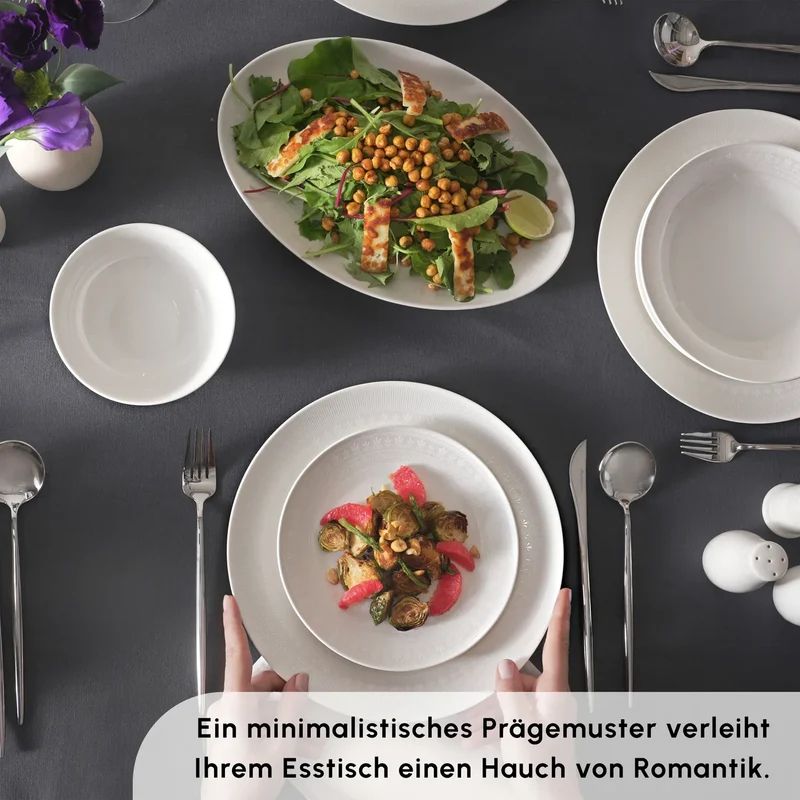 Karaca Forever Bone Arte 53-Teiliges 12-Personen Geschirrset