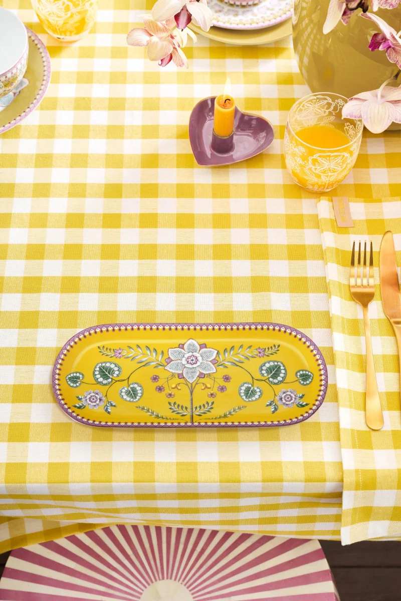 PIP STUDIO Lily&Lotus Yellow Kuchenplatte 33,3x15,5cm