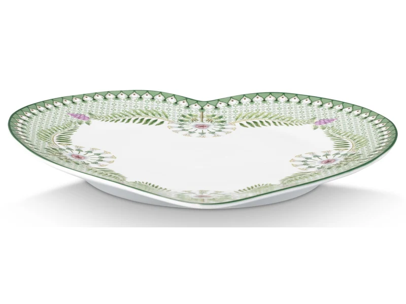 PIP STUDIO Lily&Lotus Light Green Herzformteller 21,5cm Set2
