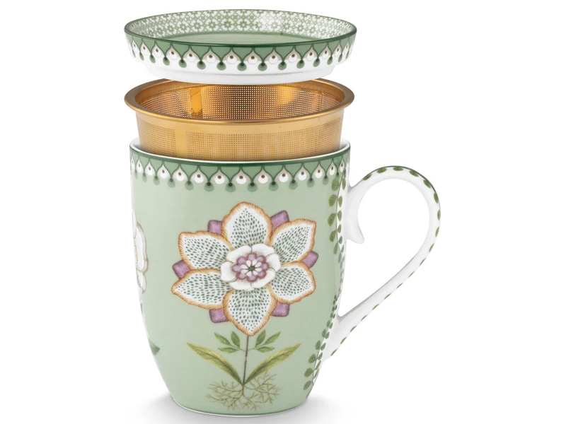 PIP STUDIO Lily&Lotus Light Green Teeset für eine Person 0,365l