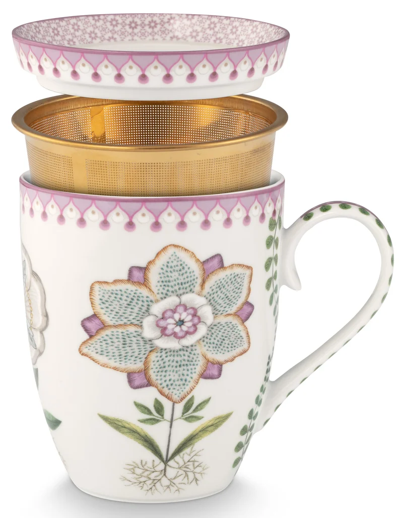 PIP STUDIO Lily&Lotus Off White Teeset für eine Person 0,365l