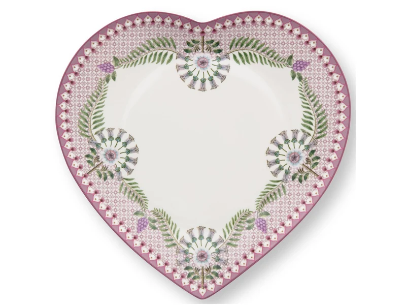 PIP STUDIO Lily&Lotus Lilac Herzformteller 21,5cm Set2