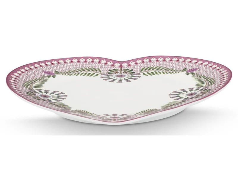 PIP STUDIO Lily&Lotus Lilac Herzformteller 21,5cm Set2