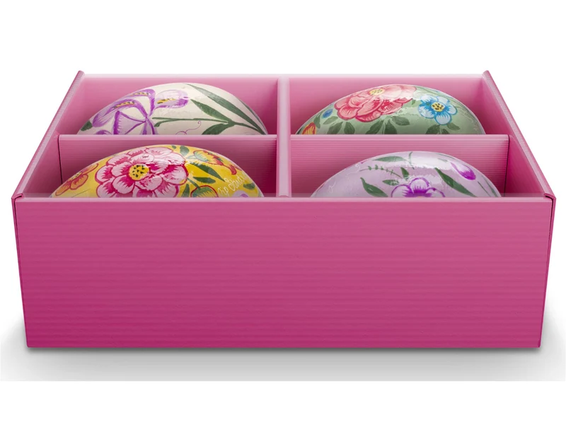 PIP STUDIO Lily&Lotus bemalte Dekoeier 5x7cm Set4