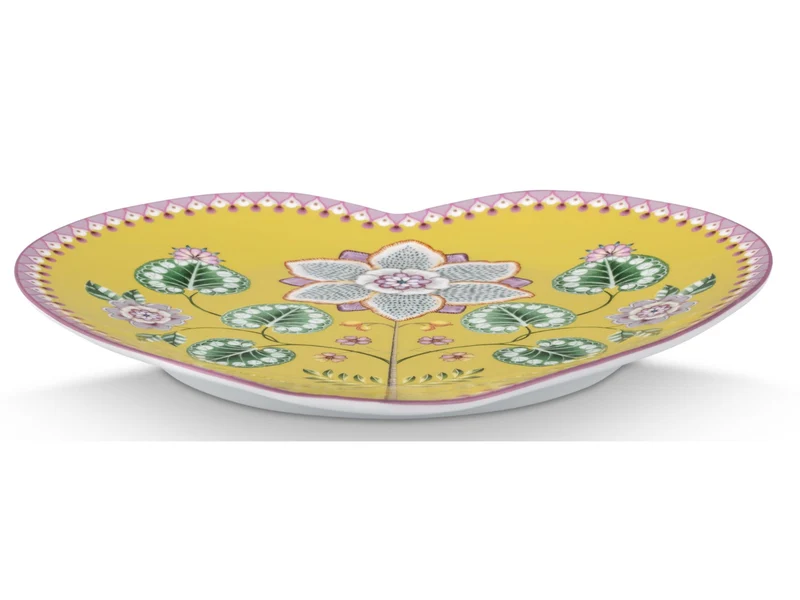 PIP STUDIO Lily&Lotus Yellow Herzformteller 21,5cm Set2