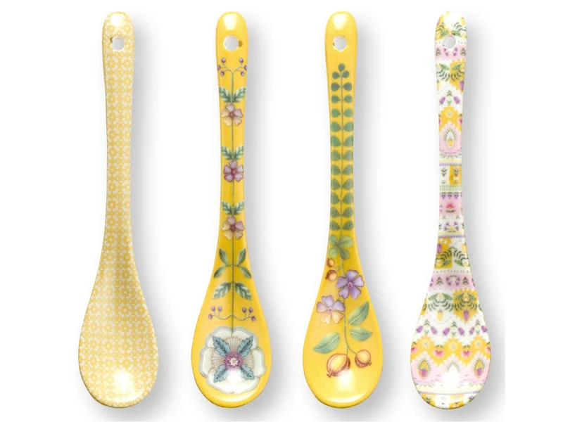 PIP STUDIO Lily&Lotus Yellow Teelöffel 13cm Set4