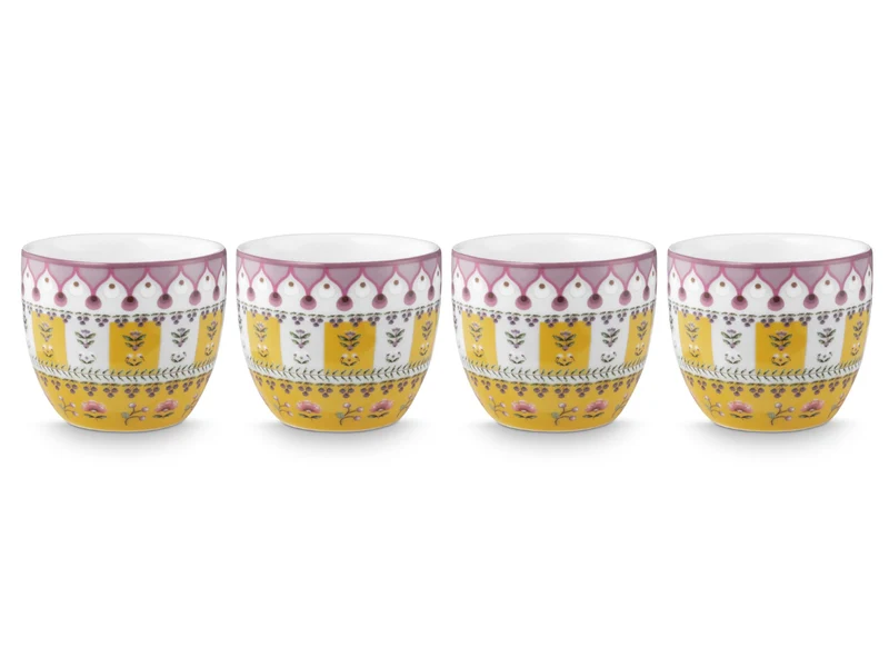 PIP STUDIO Lily&Lotus Moon Delight Yellow Eierbecher 4cm Set4