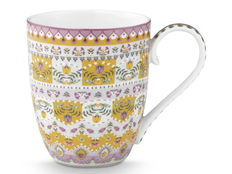 PIP STUDIO Lily&Lotus Yellow Henkelbecher XL 0,45l Set2