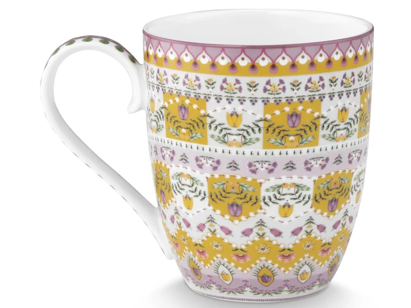 PIP STUDIO Lily&Lotus Yellow Henkelbecher XL 0,45l Set2