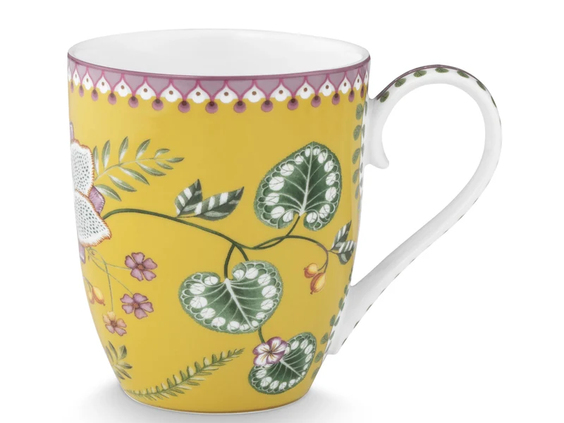 PIP STUDIO Lily&Lotus Yellow Henkelbecher XL 0,45l Set2