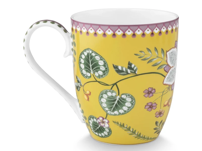 PIP STUDIO Lily&Lotus Yellow Henkelbecher XL 0,45l Set2