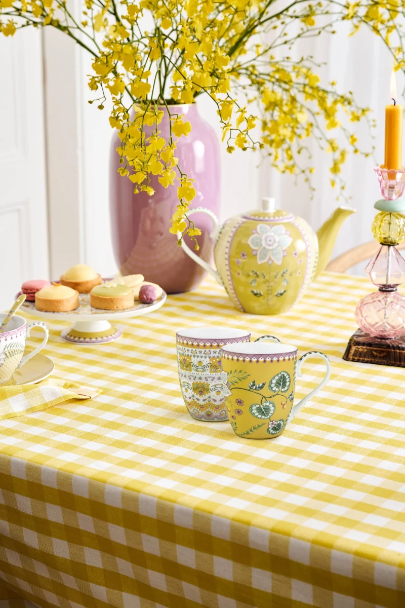 PIP STUDIO Lily&Lotus Yellow Henkelbecher XL 0,45l Set2