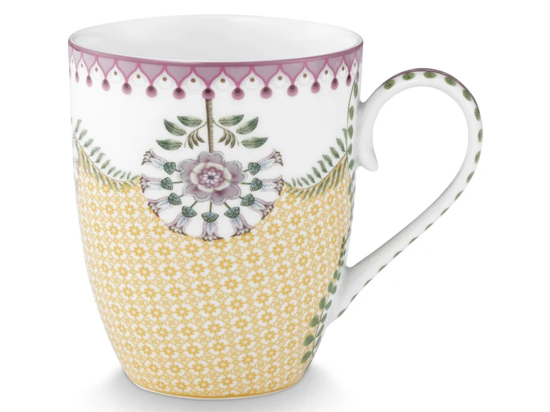 PIP STUDIO Lily&Lotus Yellow Henkelbecher Large 0,365l Set2