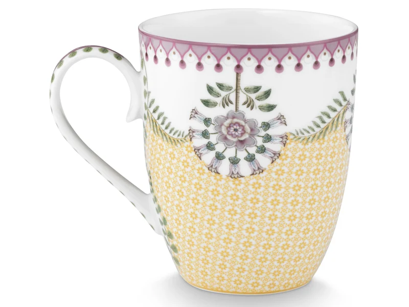 PIP STUDIO Lily&Lotus Yellow Henkelbecher Large 0,365l Set2