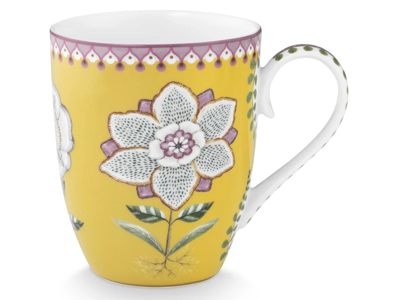 PIP STUDIO Lily&Lotus Yellow Henkelbecher Large 0,365l Set2