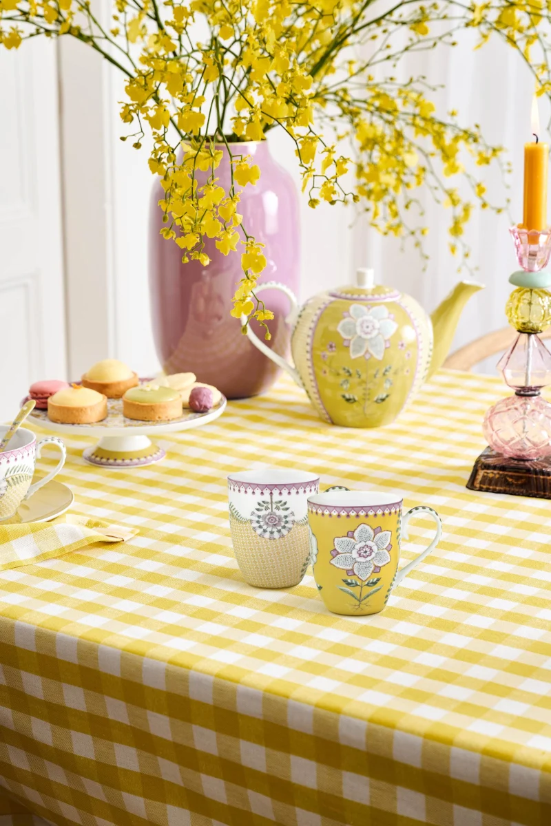 PIP STUDIO Lily&Lotus Yellow Henkelbecher Large 0,365l Set2