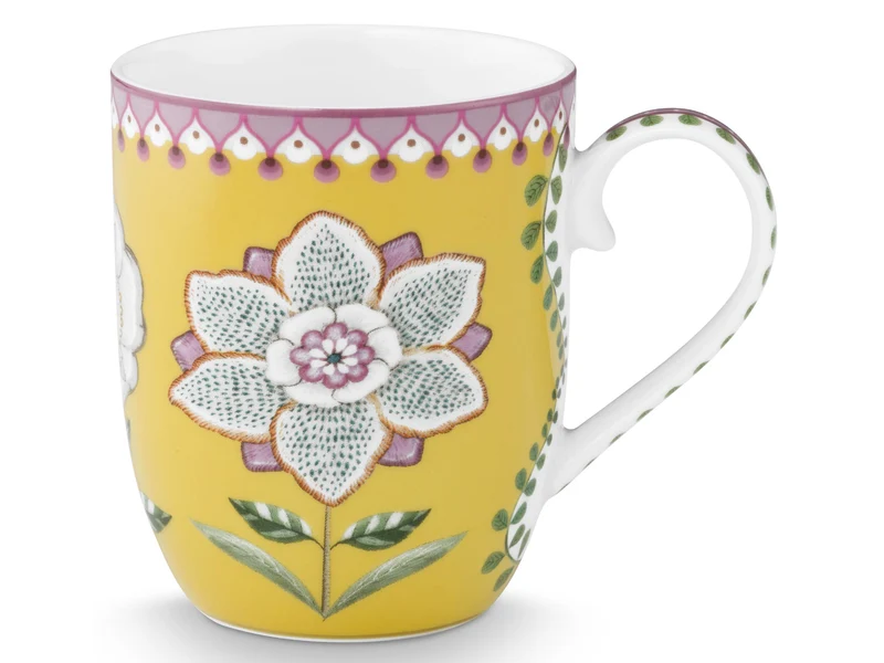 PIP STUDIO Lily&Lotus Yellow Henkelbecher Small 0,2l Set2
