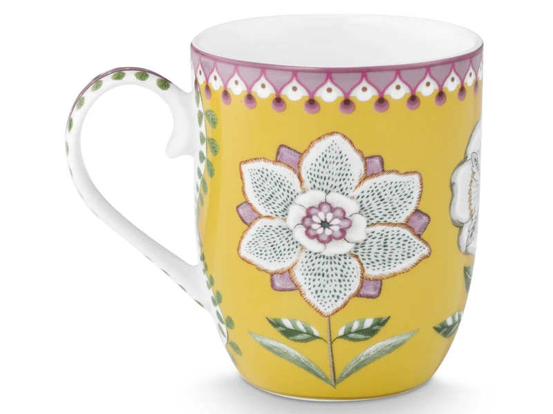 PIP STUDIO Lily&Lotus Yellow Henkelbecher Small 0,2l Set2
