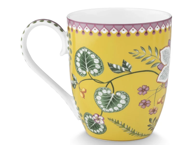 PIP STUDIO Lily&Lotus Yellow Henkelbecher XL 0,45l