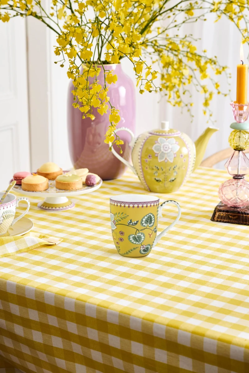 PIP STUDIO Lily&Lotus Yellow Henkelbecher XL 0,45l